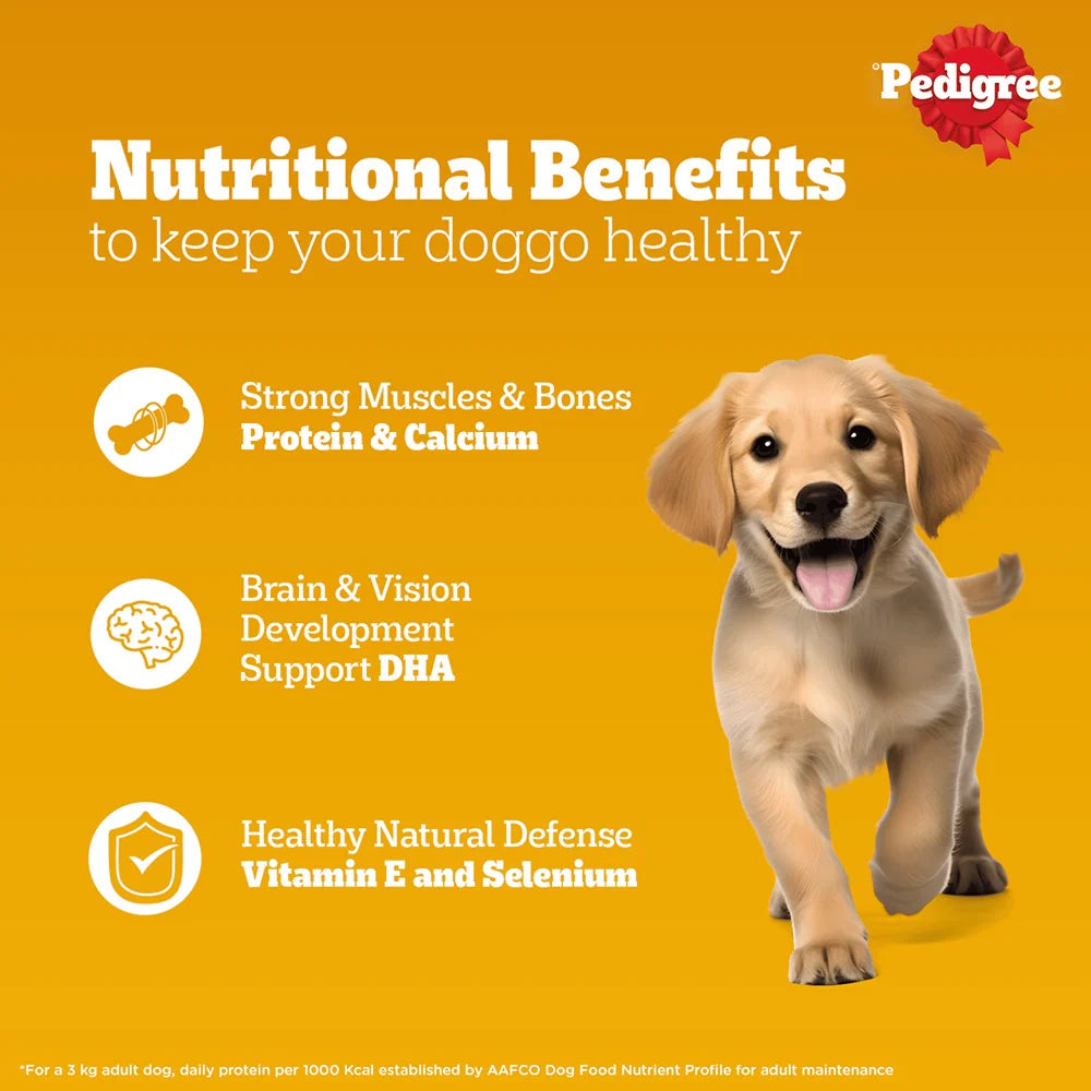 Pedigree Chicken and Liver Chunks in Gravy Puppy Dog Wet Food (130g)