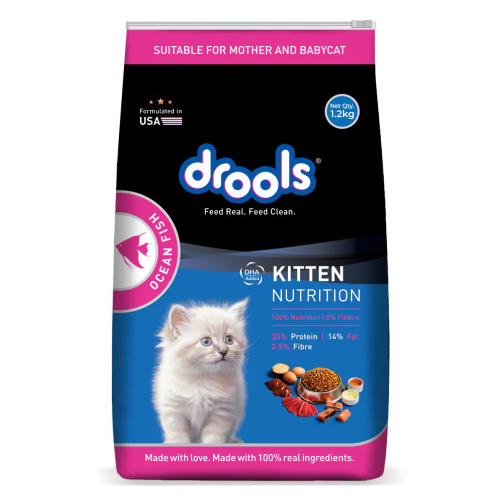 Drools Ocean Fish Kitten Cat Dry Food – PitFrost