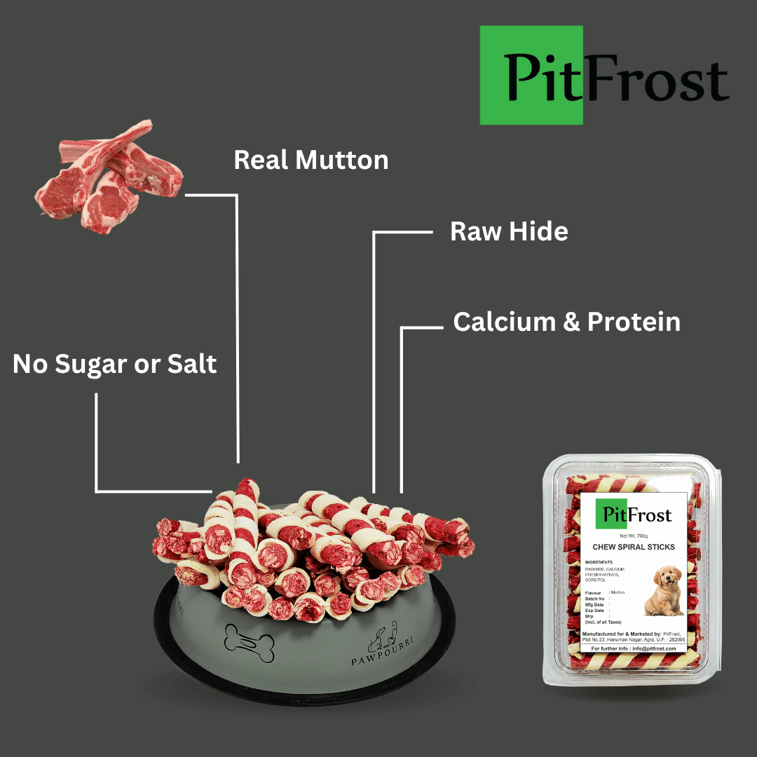 PitFrost Chew Spiral Sticks Mutton