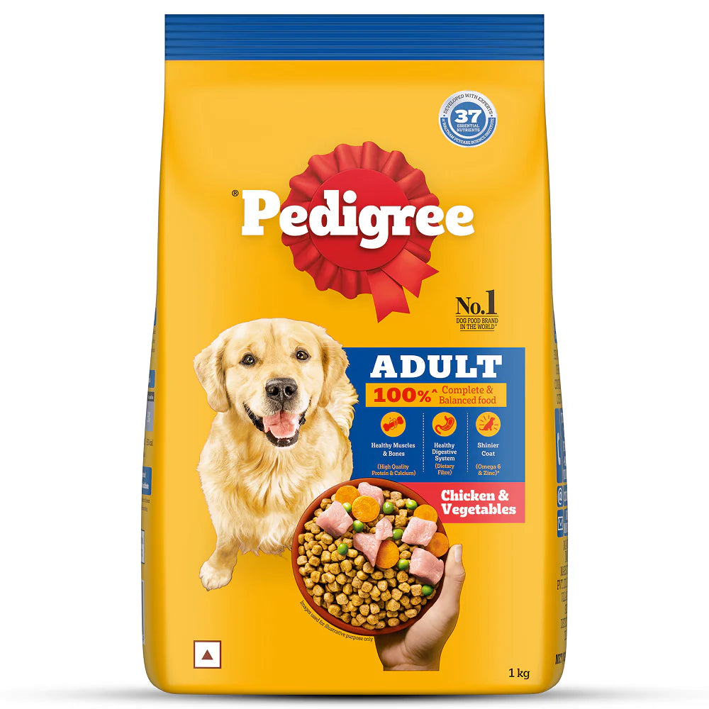 Pedigree Chicken and Vegetables Adult Dog Dry Food