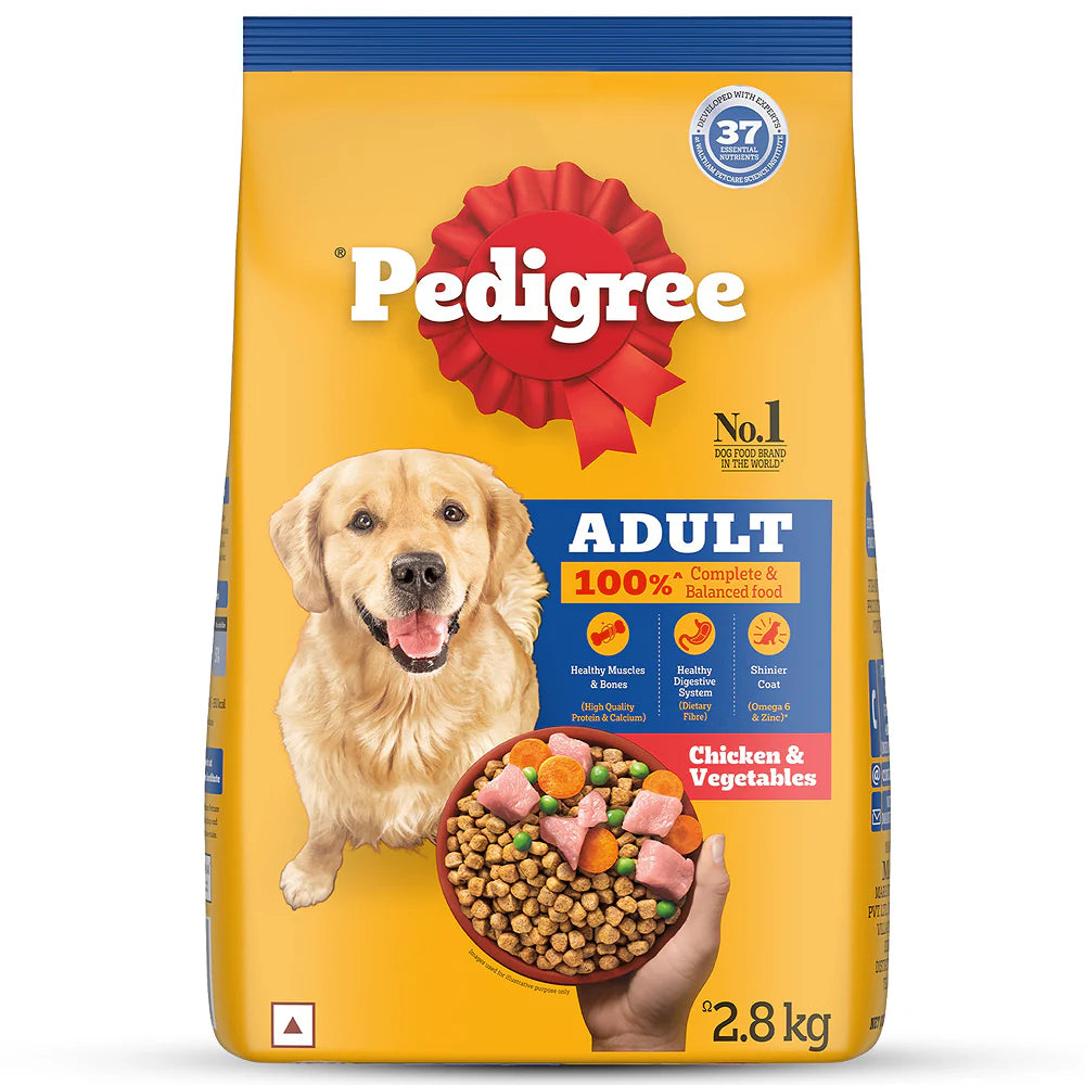 Pedigree Chicken and Vegetables Adult Dog Dry Food
