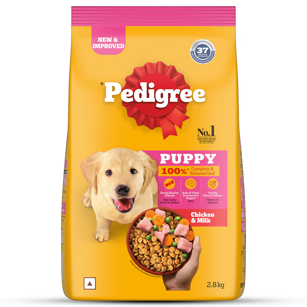 Pedigree Chicken and Milk Puppy Dog Dry Food (Agra)