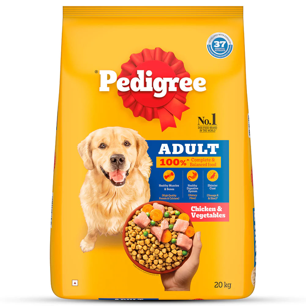 Pedigree Chicken and Vegetables Adult Dog Dry Food