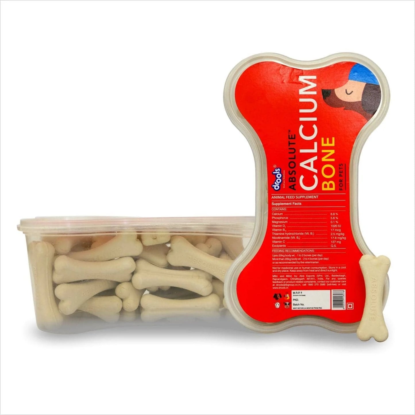 Drools Absolute Calcium Bones Dog treats (Agra)