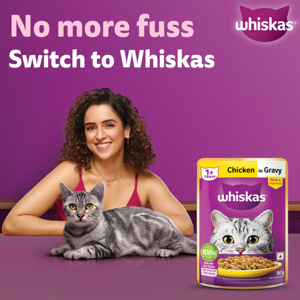 Whiskas Chicken in Gravy Adult Cat Wet Food
