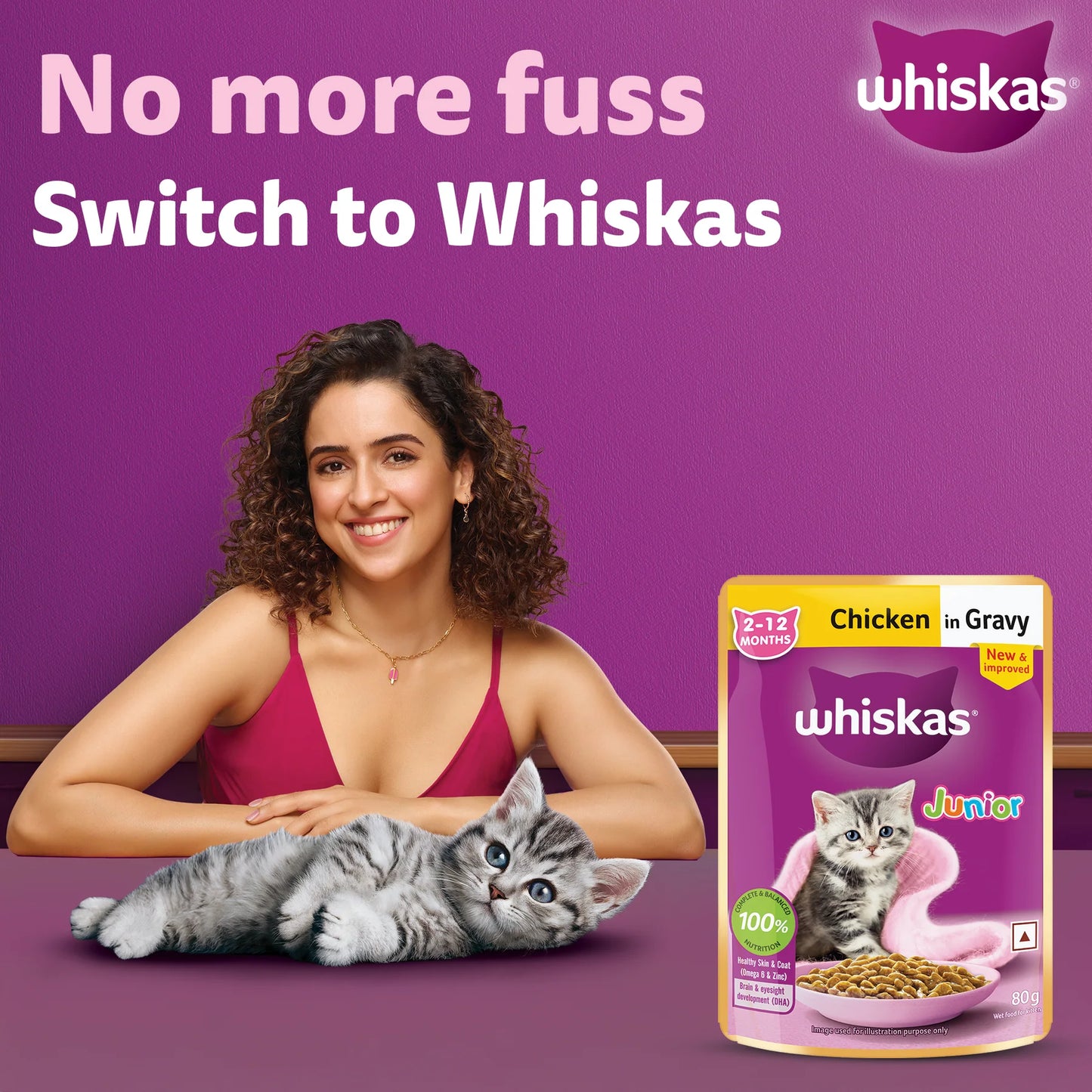 Whiskas Chicken in Gravy Kitten Wet Food