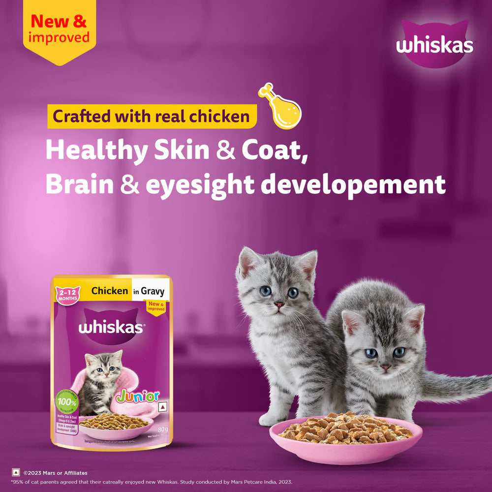 Whiskas Chicken in Gravy Kitten Wet Food