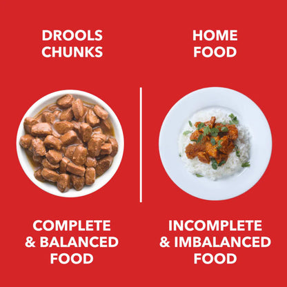 Drools Real Chicken & Chicken Liver Chunks in Gravy Puppy Dog Wet Food (Agra)