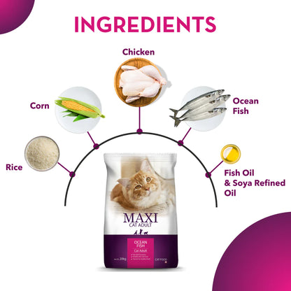 Maxi Adult Ocean Fish Cat Dry Food