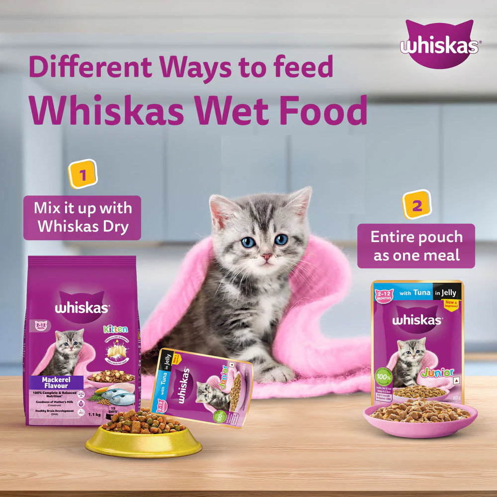 Whiskas Tuna in Jelly Kitten Wet Food