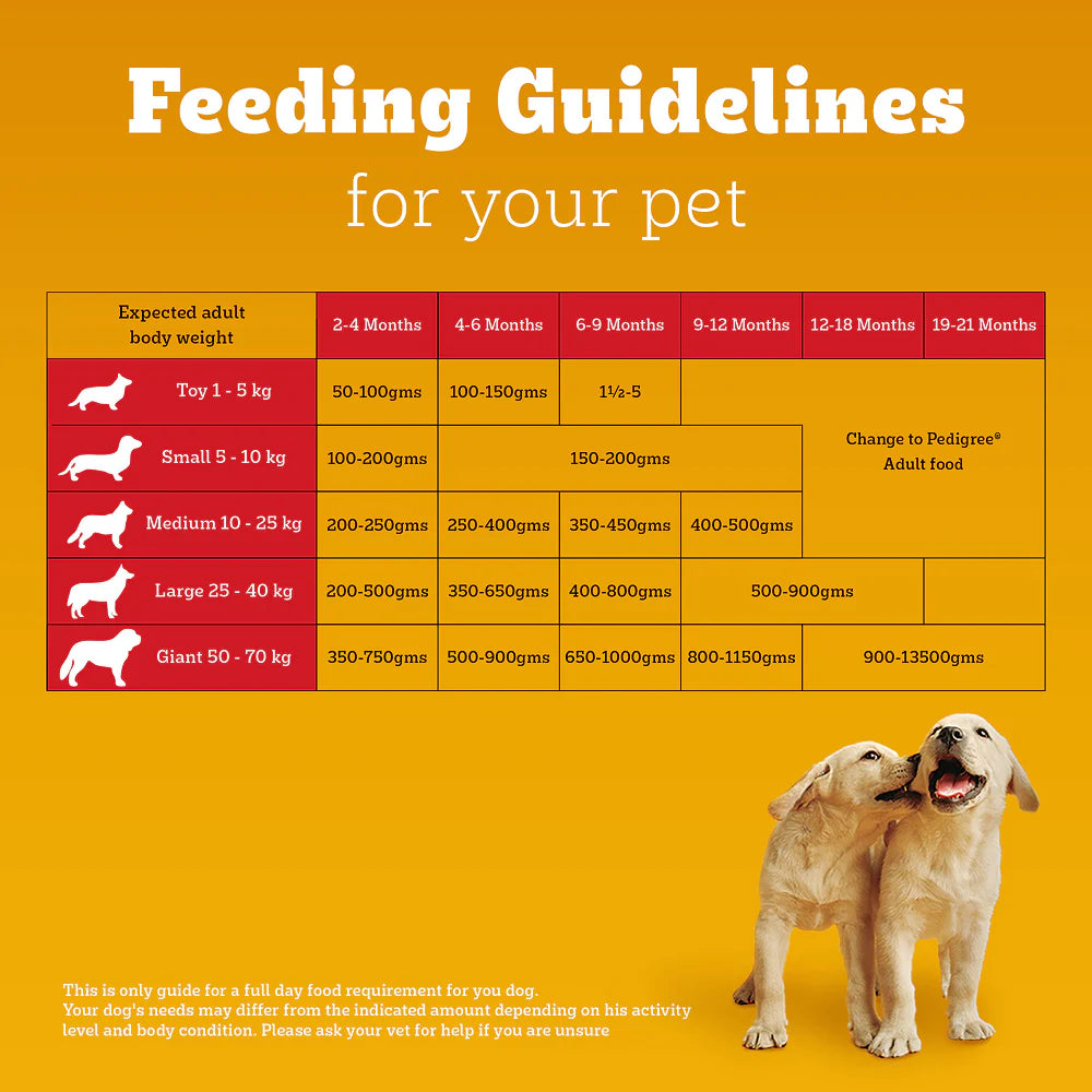 Pedigree Chicken and Milk Puppy Dog Dry Food