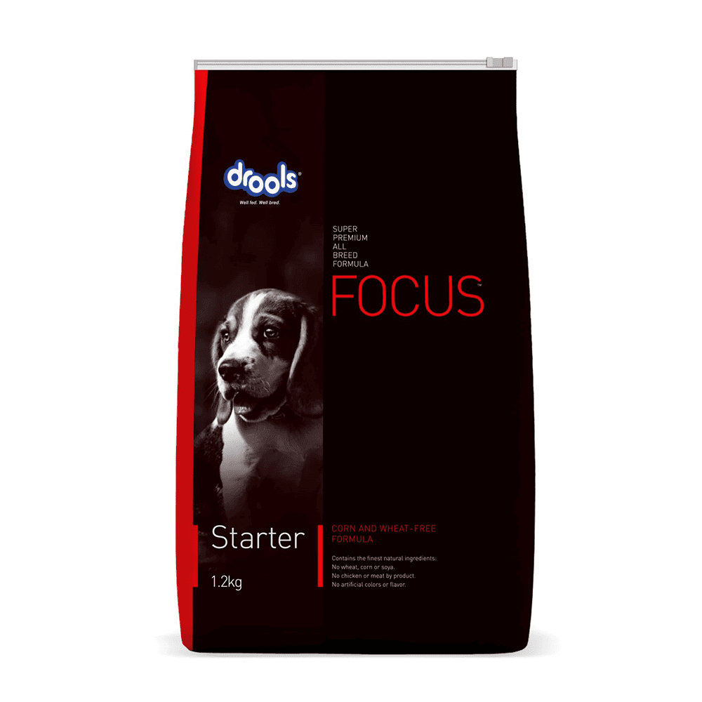 Drools Focus Starter Dog Food – Super Premium, Corn & Wheat Free