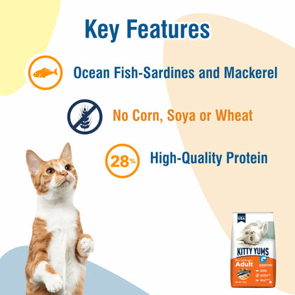 Kitty Yums Ocean Fish Adult Cat Dry Food