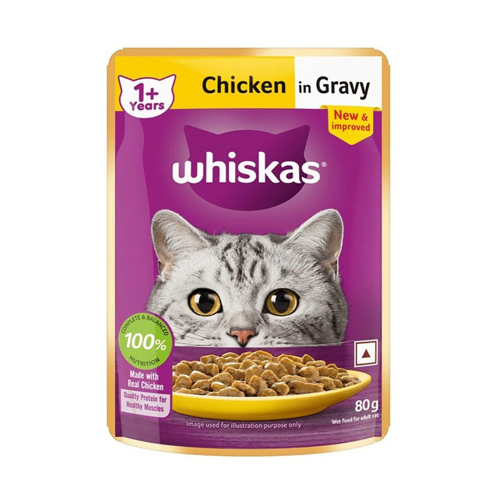 Whiskas Chicken in Gravy Adult Cat Wet Food