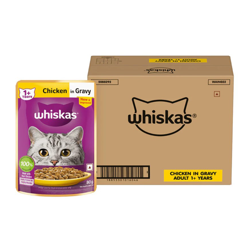 Whiskas Chicken in Gravy Adult Cat Wet Food