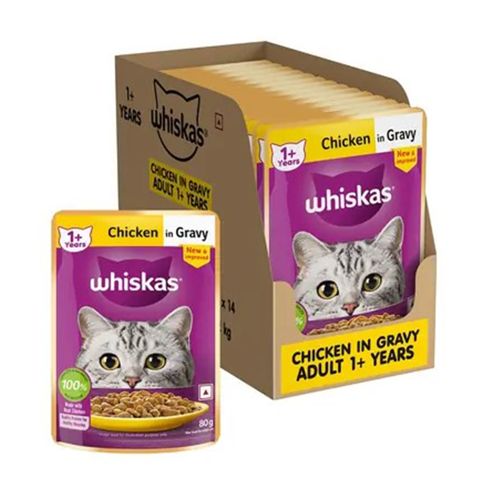 Whiskas Chicken in Gravy Adult Cat Wet Food