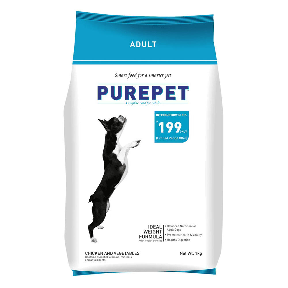 Purepet Chicken & Vegetable Adult Dog Dry Food (Agra)