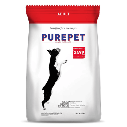 Purepet Chicken & Vegetable Adult Dog Dry Food (Agra)