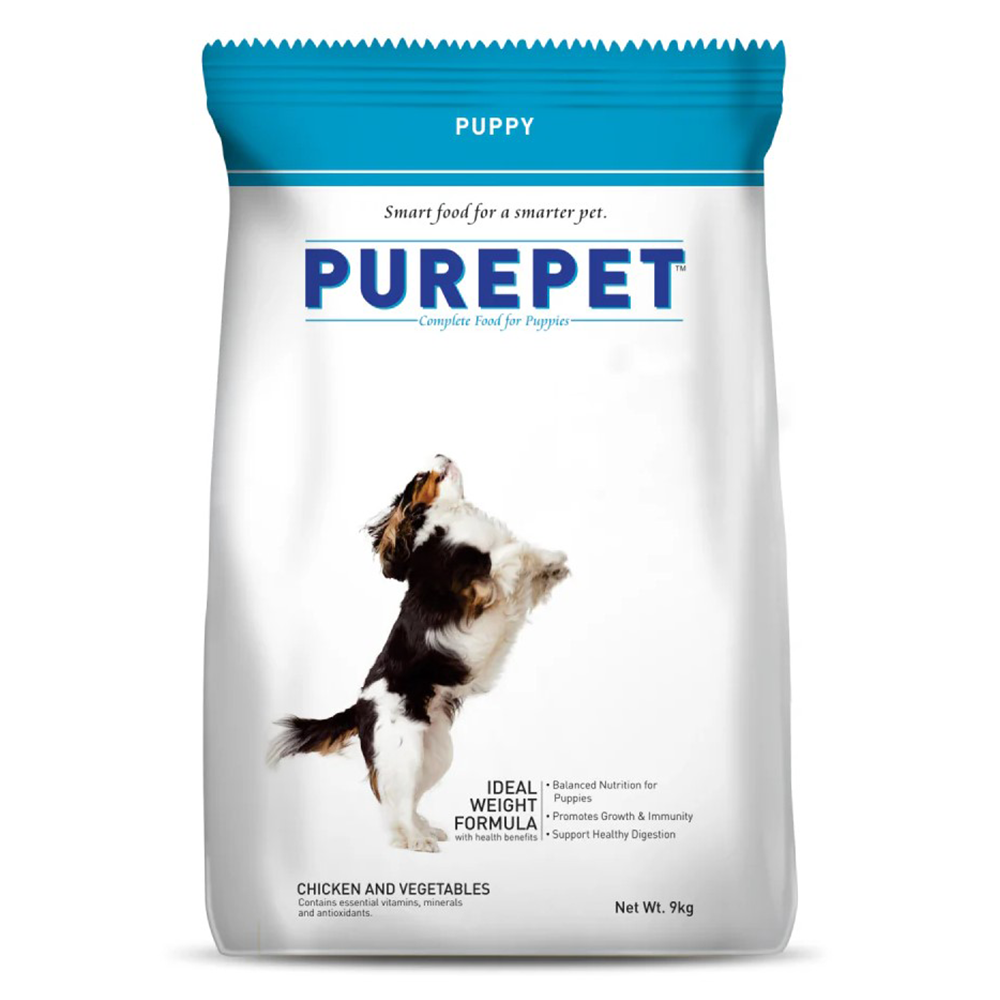 Purepet Chicken & Vegetable Puppy Dog Dry Food (Agra)
