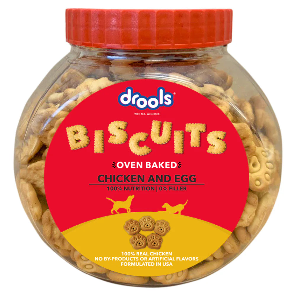 Drools Chicken and Egg Biscuit Dog Treats (Agra)
