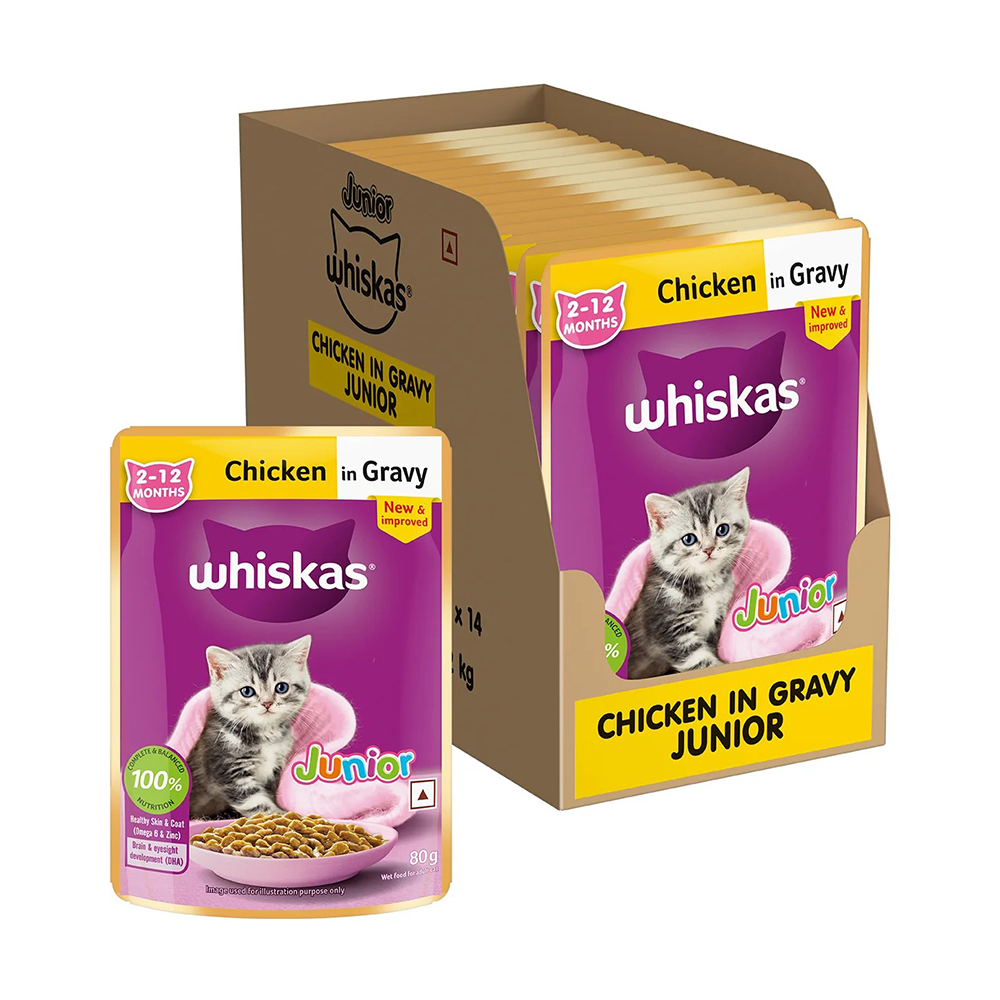 Whiskas Chicken in Gravy Kitten Wet Food