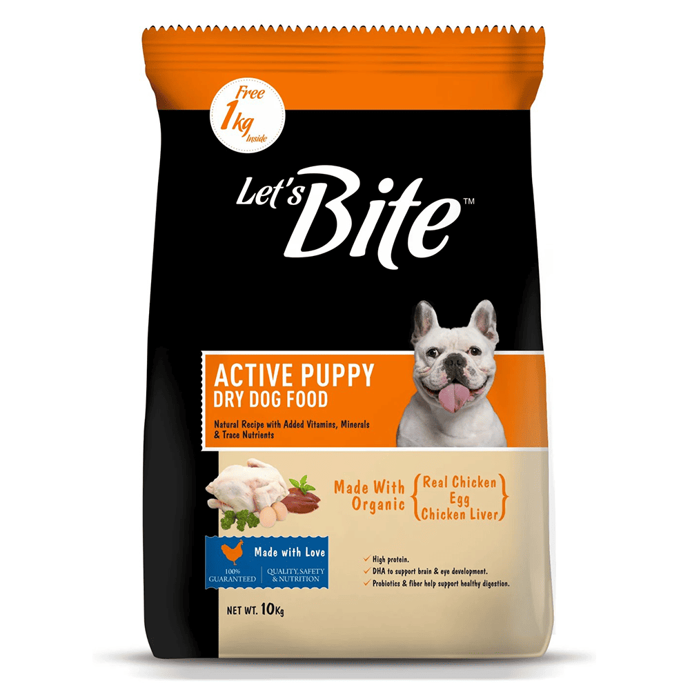 Let's Bite Active Puppy Chicken Dry Dog Food (Agra)