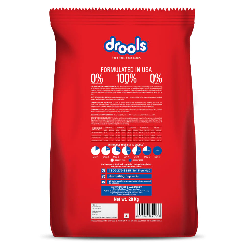 Drools Optimum Perfromance Puppy Dog Dry Food (Agra)
