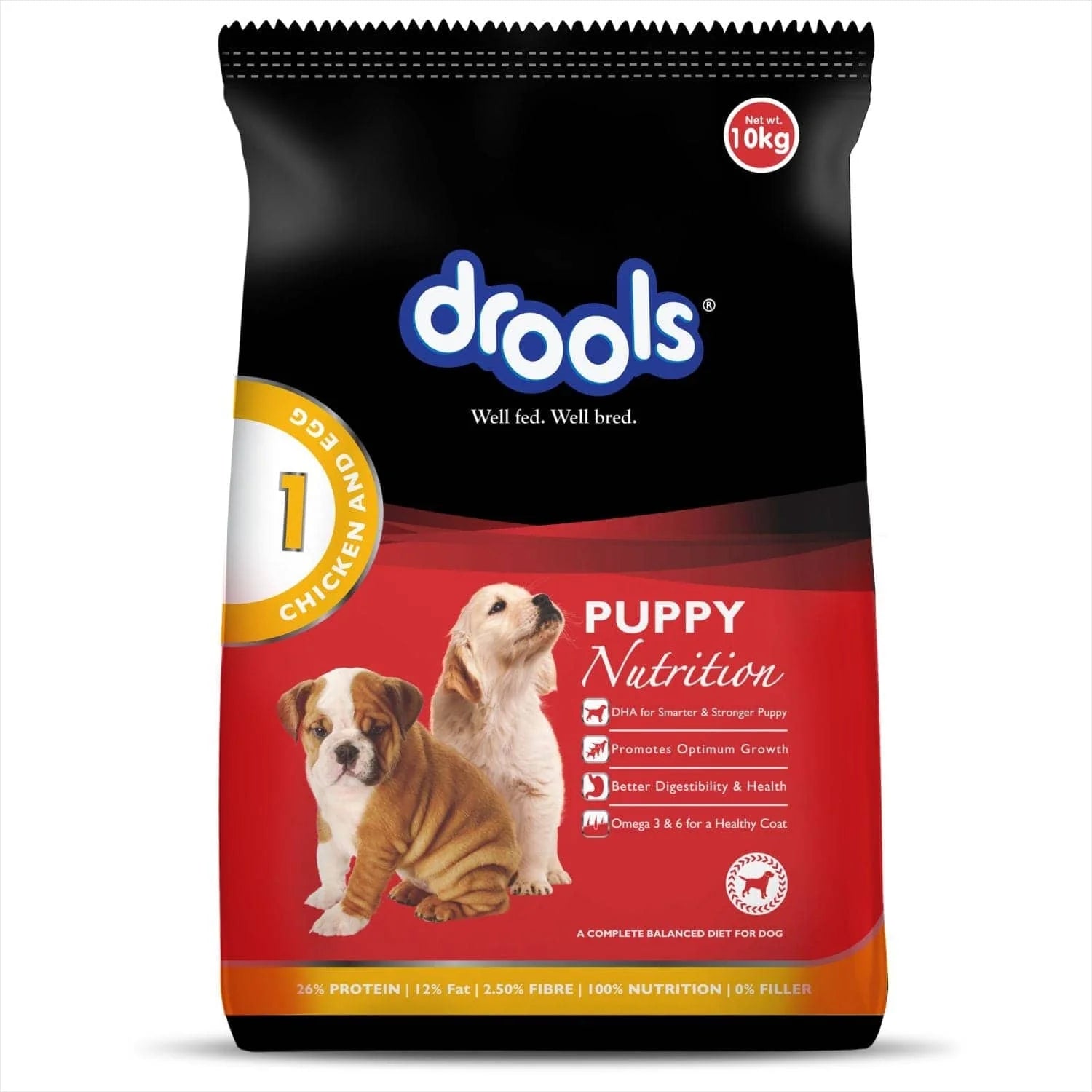 Drools Chicken And Egg Puppy Dog Dry Food 10Kg
