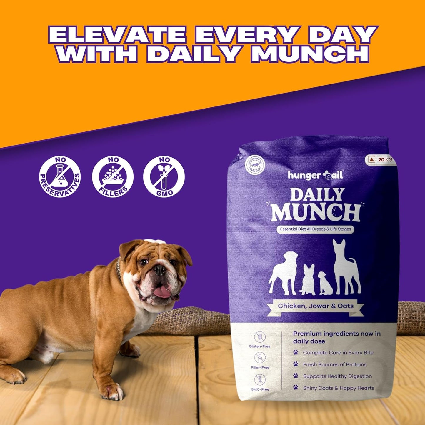 Daily Munch 20kg – Complete Nutrition for All Breeds & Life Stages (Agra)